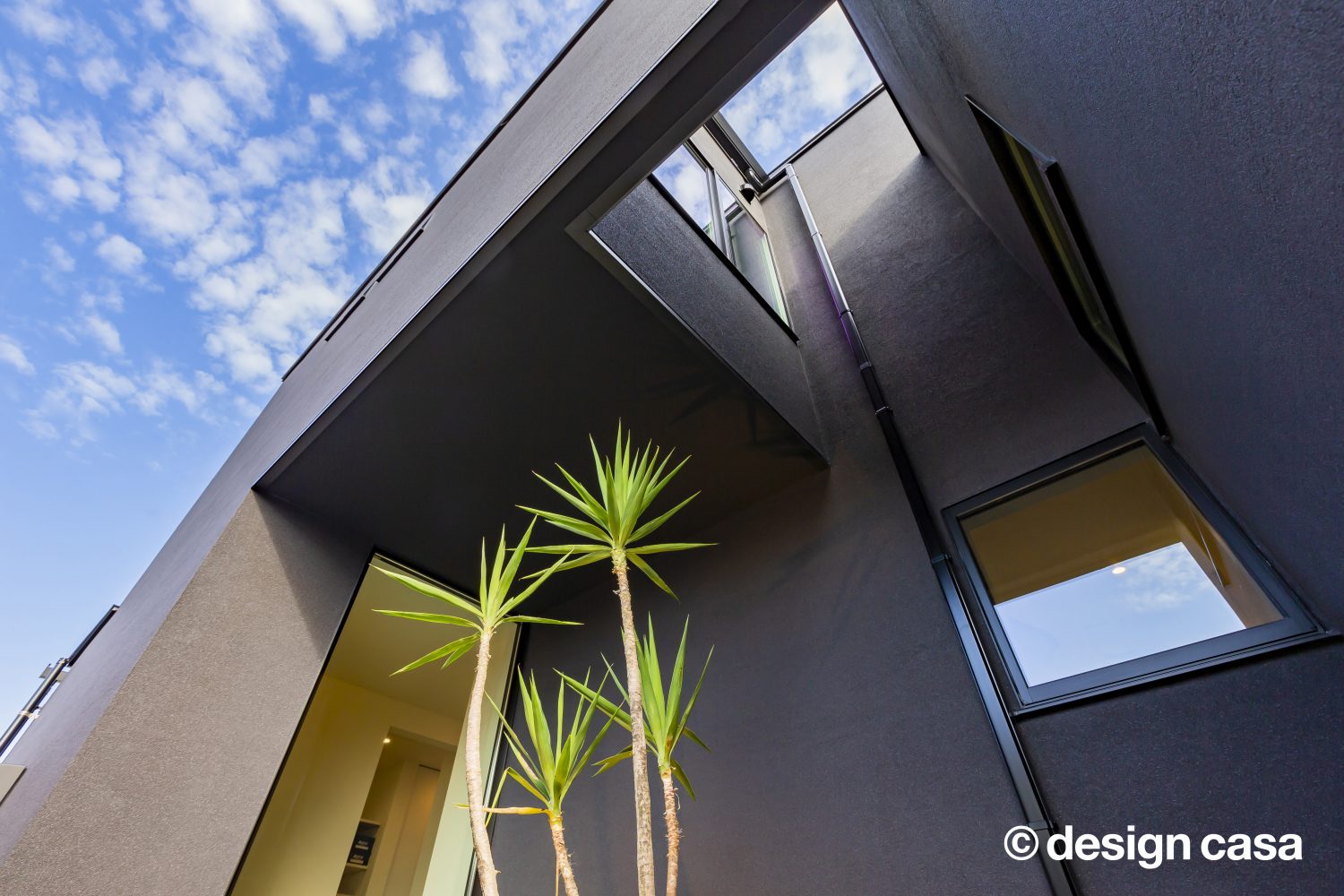 開放的なスカイバスを楽しむ家